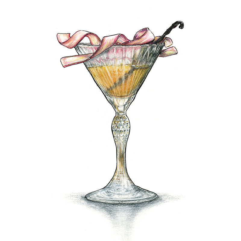 Ruby Bliss cocktail recipe using Bob’s Lavender Bitters