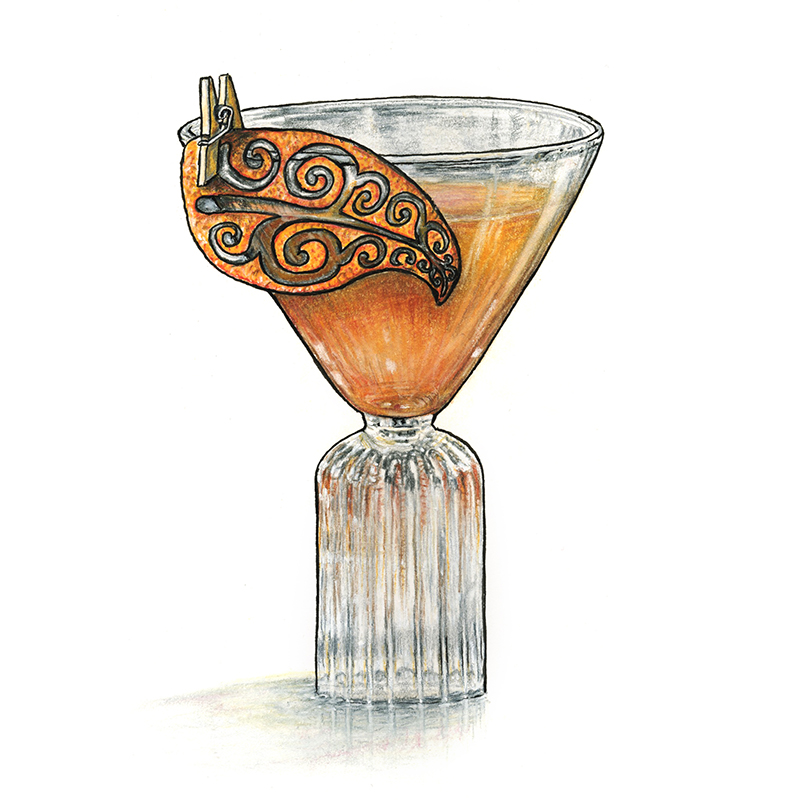 Smoking Barrel cocktail recipe using Bob’s Grapefruit Bitters